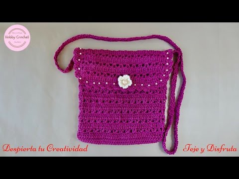 Apellido repetir Comparable Mi pequeña bandolera a crochet paso a paso - YouTube