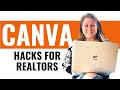 CANVA REAL ESTATE 5 best BRANDING IDEAS for REALTORS hacks to make LIFE AND BIZ easier!