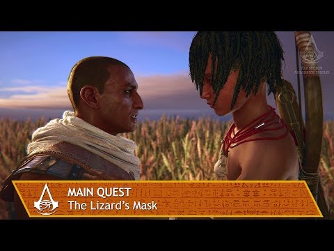 Video: Assassin's Creed Origins - The Lizard's Mask Dan The Lizard's Face