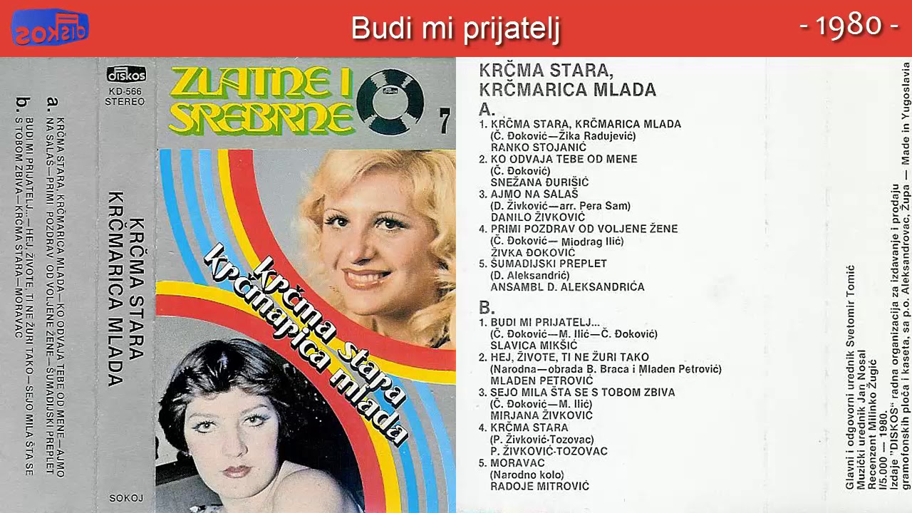 Slavica Miksic - Budi mi prijatelj - (Audio 1980)
