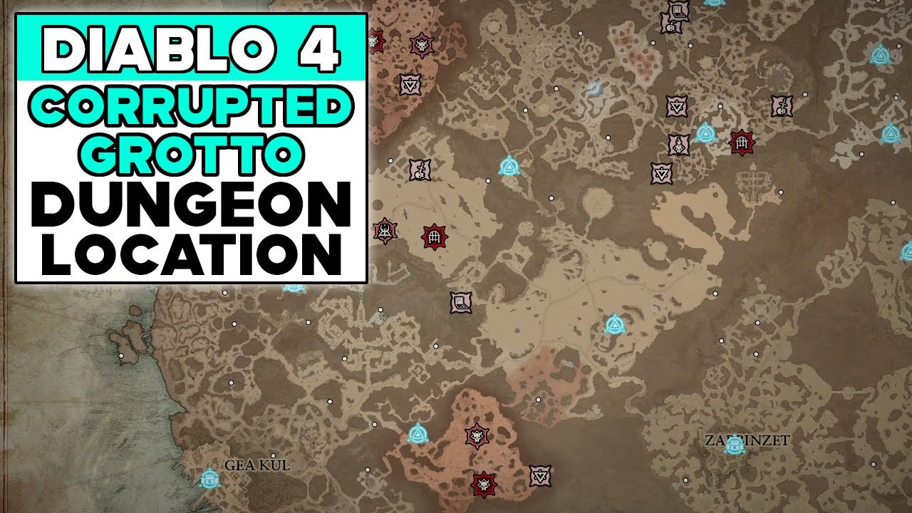 DIABLO 4 CORRUPTED GROTTO DUNGEON LOCATION YouTube