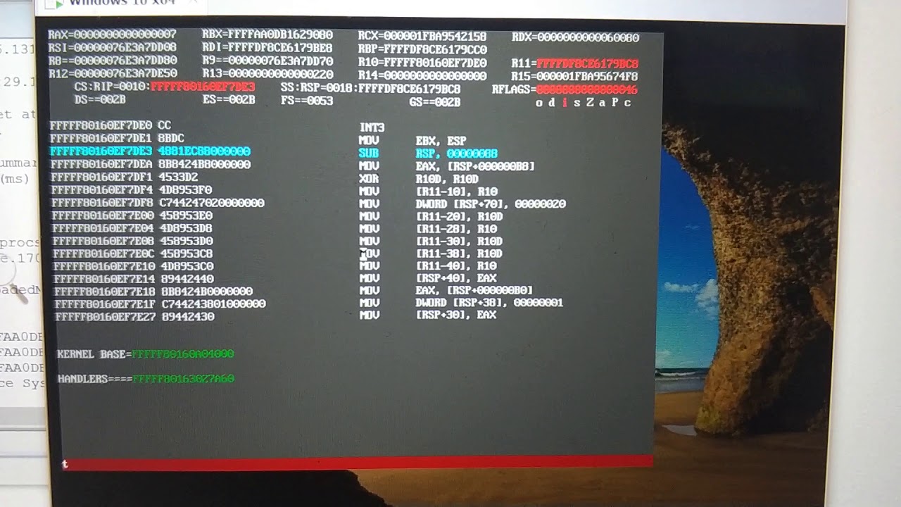 prealpha version of my System Debugger working on Windows 10 FCU - YouTube