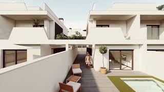 Chalet Pareados con Piscina Privada en Residencial Levansur Home Four, Murcia