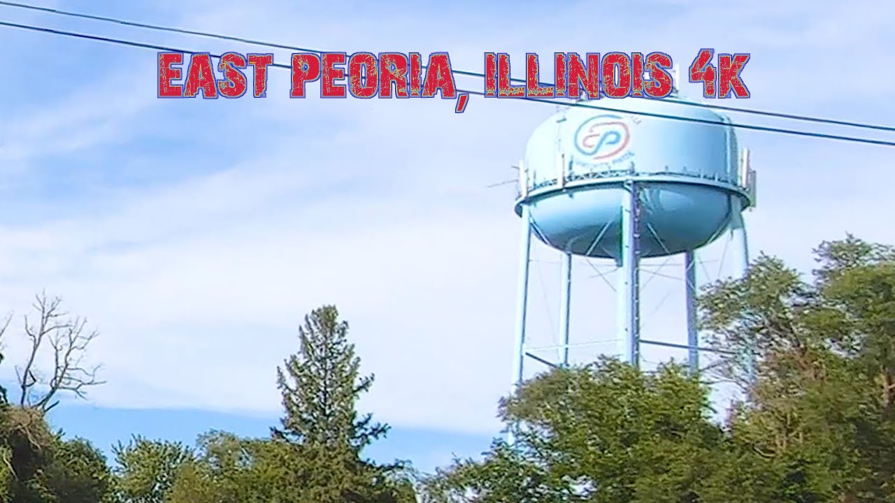 Suburban Peoria: East Peoria, Illinois 4K.