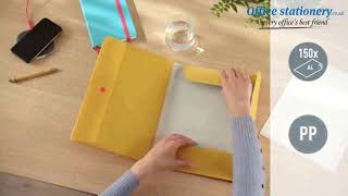 Cosy Mobile 3-Flap Folder with Pocket A4-Yellow-Outer carton of 10 at OfficeStationery.co.uk screenshot 3