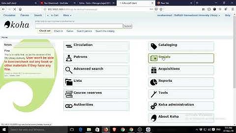 Serial Module of Koha/ How to work with serial module of Koha