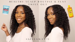 How To: Flat Twist Out w/ Anti Dandruff Wash Day Routine (GIVEAWAY) | Natural Hair | Jamila Nia