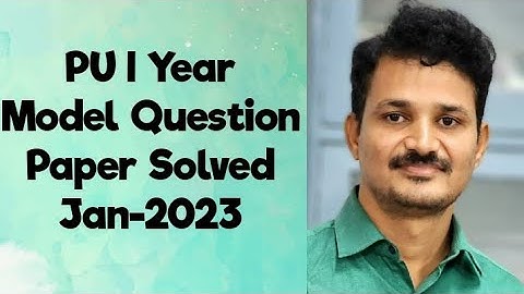 I PU Computer Science Model Question Paper Solved 2023