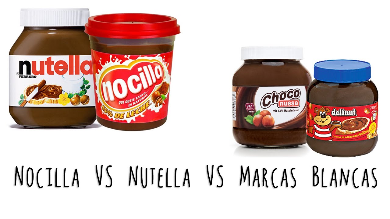 NOCILLA vs NUTELLA vs Marca Blanca