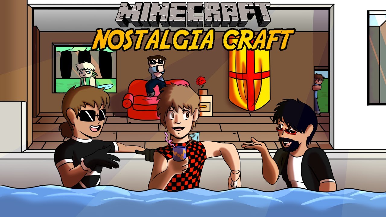 Nostalgia Craft #4 w/Bajan Canadian ft. CaptainSparklez (Creeper Aw Man Memes, Song Parodies, etc.)