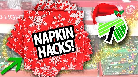 🎄BRILLIANT Dollar Tree NAPKIN DIYs & HACKS for Christmas 2025 | Beginner friendly!
