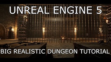 How to make a BIG Realistic Dungeon map in UE5 - Unreal Engine 5 Beginner level Tutorial FREE Assets