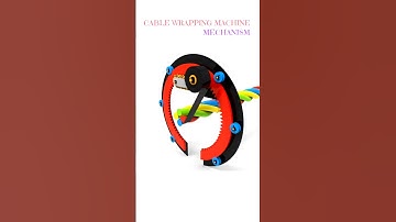 Cable Wrapping Machine Mechanism #automobile #mechanism#machine #mechanicalmechanism#3d #engineering