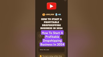 How To Start A Profitable Dropshipping Business In 2024 | MemeFi Video Code