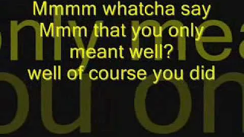 Jason Derulo Whatcha Say lyrics