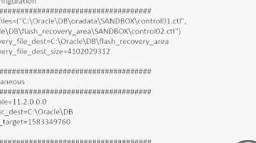 Oracle Basics: Understanding the init.ora and spfile