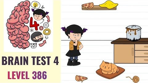 🧠 Brain Test 4 Level 386 | My cat feels lonely Help her | Walkthrough