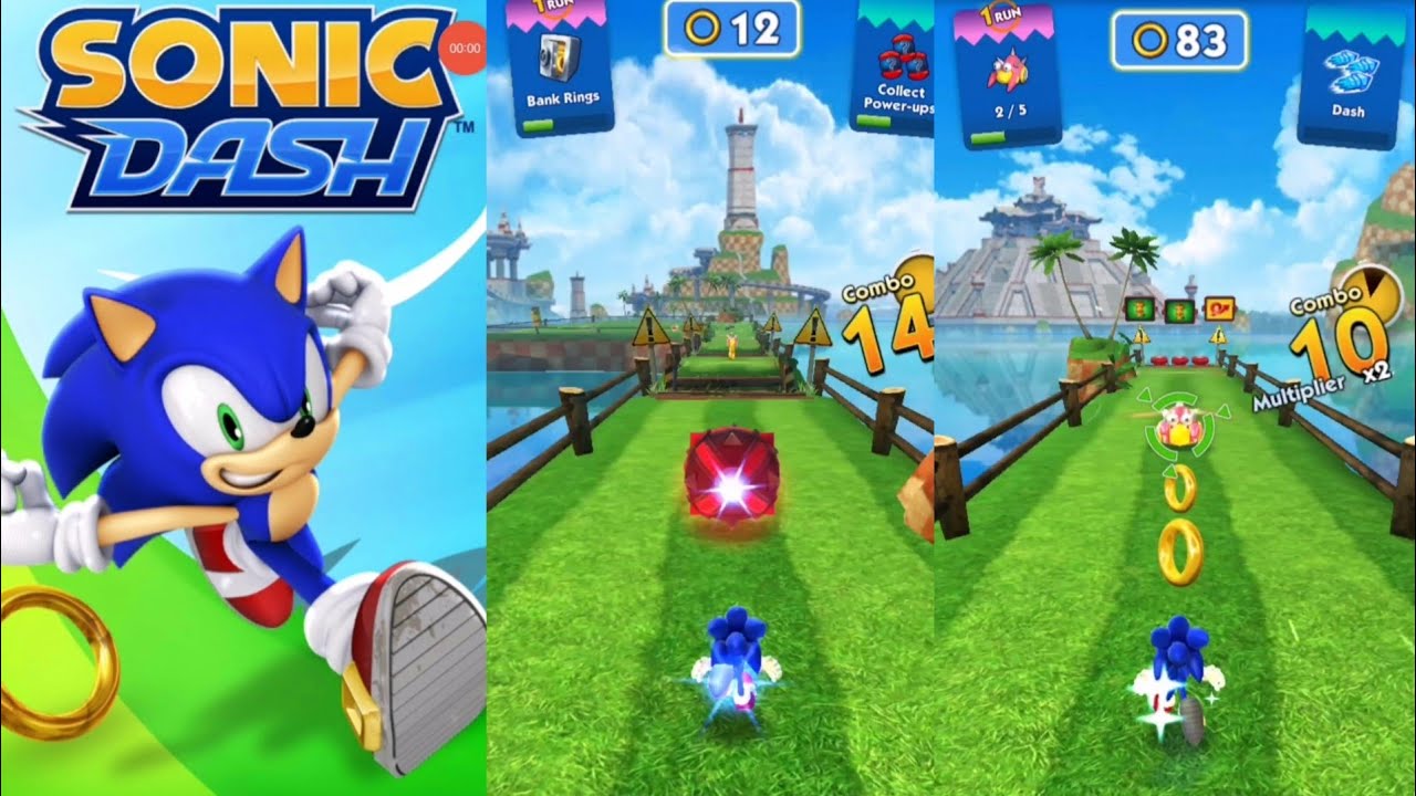 Sonic Dash Endless Runner Gameplay | High Score Run | Android & iOS ...