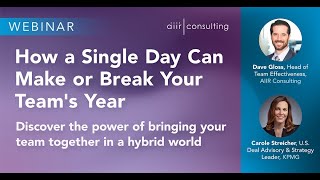 [Webinar] How A Single Day Can Make or Break Your Team's Year
