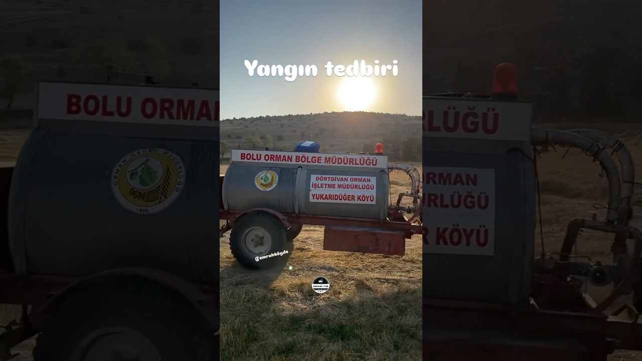 Biçerdöver yapılırken yangın tedbiri 👍 ...#reels #keşfet #köy #yangın #tedbir #youtuber #köyhayatı