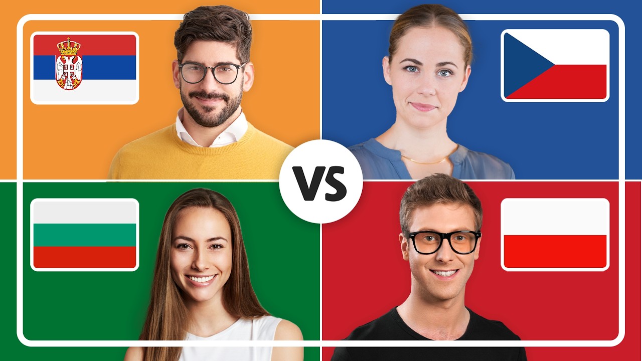 Bulgaian Vs. Russian Serbian vs Bulgarian vs Polish vs Czech | Comparing Slavic Languages ...