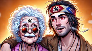 Watching a Grandson Smoke w33d with his Grandmother