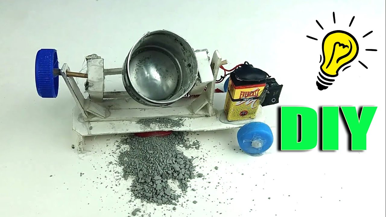 How to Make a Cement Mixer | DIY Realistic Miniature Cement Mixer at