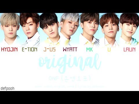 Original - ONF (Japanese ver.) - (Color Coded Lyrics/Eng/Rom/Jpn)