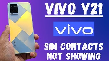 Vivo Y21 Sim Problem | Sim contacts not showing