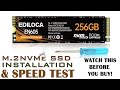 Ediloca EN605 256GB Speed Test Actual Writing and Reading Speed