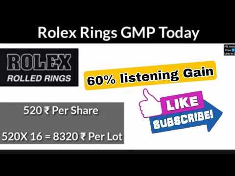 Rolex Rings Limited IPO 2021 | Rolex Rings IPO Review | Rolex Rings IPO GMP  - YouTube