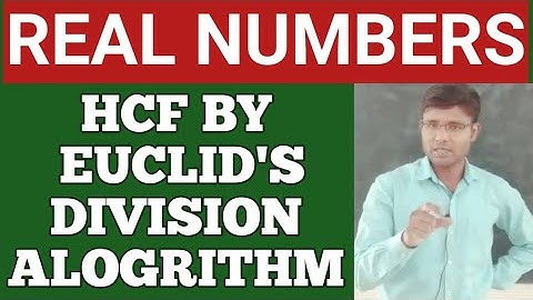 #02 Real Numbers Class10th || HCF By Euclid