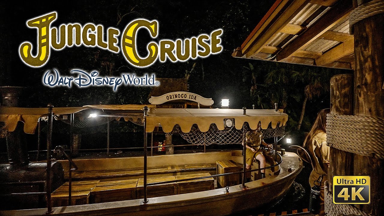 Jungle Cruise at Night On Ride Low Light 4K POV Magic Kingdom Walt Disney World 2023 03 12