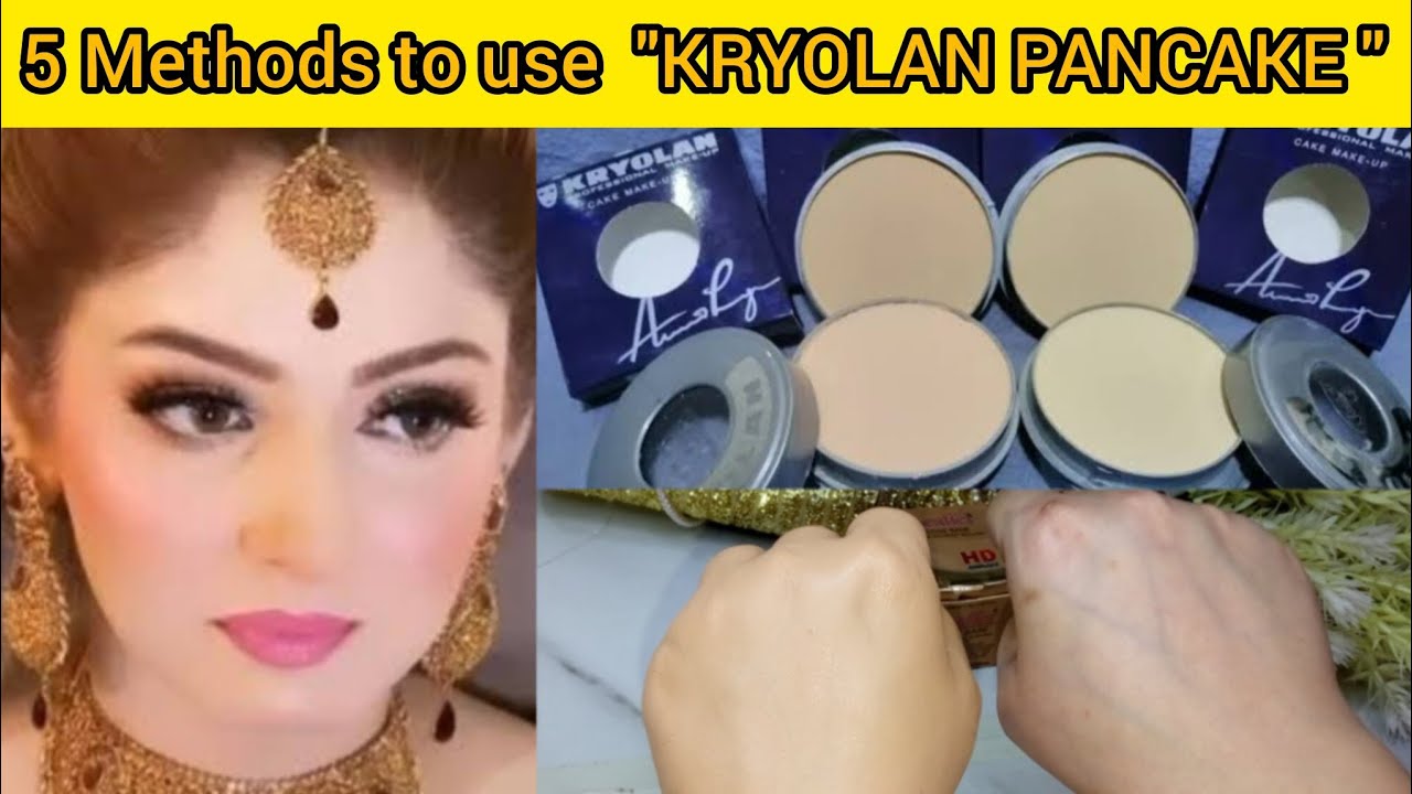 How to use Kryolan Pancake in Winters Dry, Normal & Oily Skin Kryolan