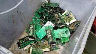 GOLD mining without the dirt, scrapping out computer for valuable metals