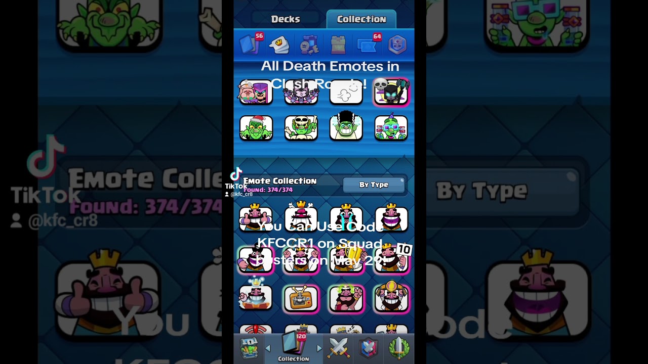 All Death Emotes in Clash Royale! 💀