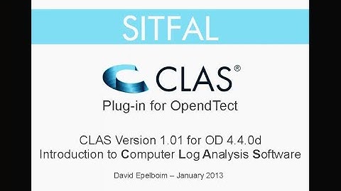 Webinar: CLAS plugin for OpendTect 4.4