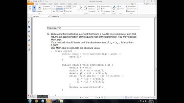JAVA TUTORIAL: Chapter 7 - How to think like a computer scientist.