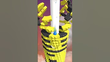 Stack Ball Game Blue Ball Yellow Ring