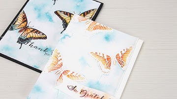 Wplus9 Design Clips: Distress Ink Watercolor Part 1