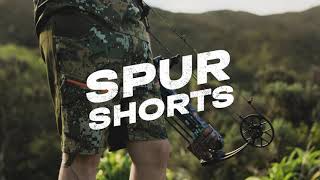 Spur Shorts
The Spur Shorts are our premium technical hunting shorts. They have been designed to be durable, light, and practical. This light nature is combined with clever design to maximise heat reduction in the hotter months. The three key fabrics used in the body-mapped design work together for ultimate performance.
First, Ultra-durable 4-way stretch HYDRAFUSE™ SCRAPEarmor™ fabric is placed on the backside for high abrasion resistance.
Next, Lightweight, breathable, quiet and versatile 4-way stretch HYDRAFUSE™ TOUGHSTRETCH™ fabric is placed on the main body for fast wicking and breathability.
Finally, tactically placed air-mesh panels in the back of the waist and upper thighs force fresh air to pass over your hot areas as you move, billowing up from the bottom to the top of the shorts.
These are RPET fabrics, made from 100% recycled polyethylene terephthalate (Plastic Bottles). This is just as durable as virgin fabric but saves old plastic from ending up in the landfill.
The clever design means the Spur Shorts feel amazing in the field and the convenience of multiple streamlined pockets means they will become an essential bit of kit for any hunt.
- UPF 30+
- Body-mapped design
- RPET fabric made from 100% recycled polyethylene terephthalate (Plastic Bottles)
- Ultra-durable 4-way stretch HYDRAFUSE™ SCRAPEarmor™ fabric placed on the knees, seat, and lower legs
- Lightweight, breathable, quiet, versatile 4-way stretch HYDRAFUSE™ TOUGHSTRETCH™ fabric placed on the main body
- Air Mesh waistband and upper thighs
- Made from 15 recycled plastic bottles
- Supremely quiet
- YKK zippers
- Thigh pockets
- PFC free DWR Spur Shorts
