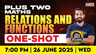 PLUS TWO | RELATIONS AND FUNCTIONS | LIVE CLASS | RAYS EDUCATION