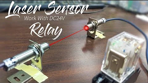 Amazing DC24v Relay Trick - What Happens When You Cross a Laser Beam and a Photoelectric Switch?