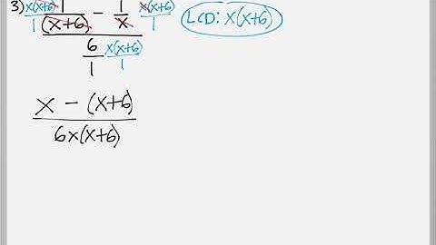 Math 119 : 7.3 #3 (Intermediate Algebra Tutorial : Complex Rational Expressions)