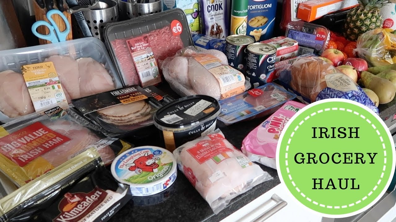 HUGE GROCERY HAUL || TESCO & ALDI || IRISH FOOD HAUL