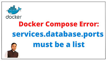 services database ports must be a list