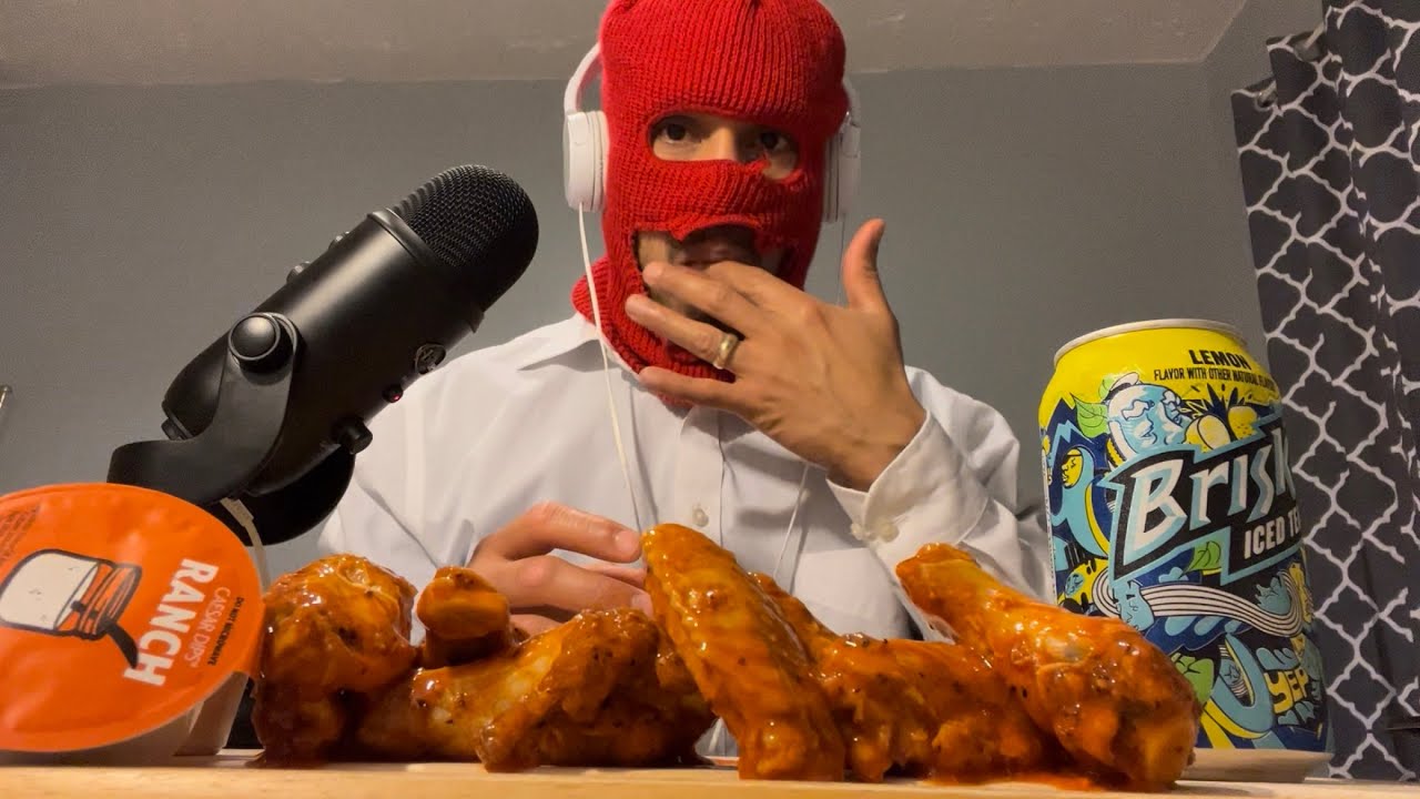 Buffalo Wings from Little Caesars ASMR YouTube