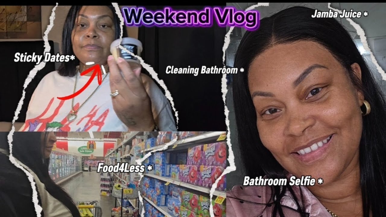 ✨️Weekend Vlog✨️| Sticky Dates | Jamba Juice | Cleaning my Bathroom + More