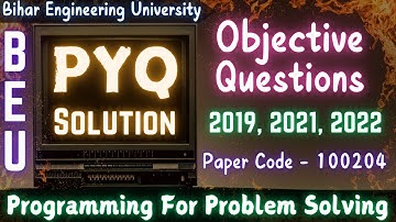 Objective Questions || PPS PYQ