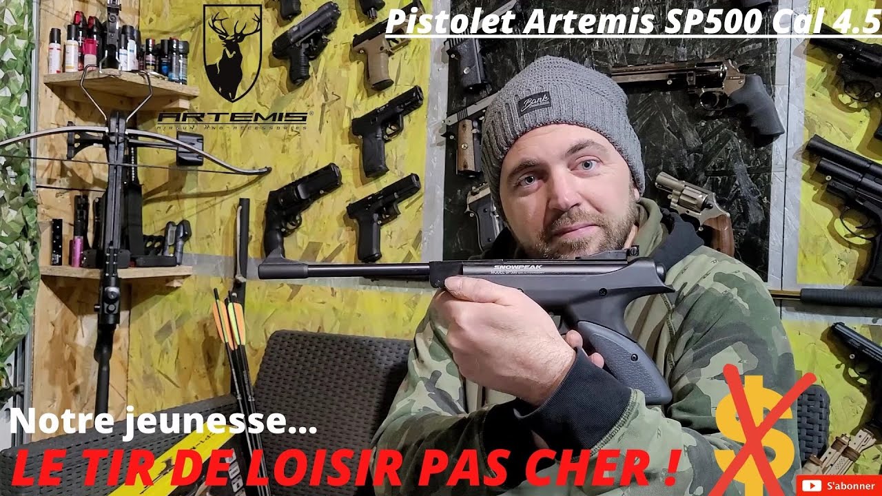 Pistolet Artemis SP 500 cal 4.5 mm plombs ! 